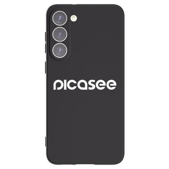 Picasee Samsung Galaxy S23+ 5G Hülle - Schwarzes Silikon - Picasee - new logo - white