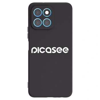 Picasee Honor X6 Hülle - Schwarzes Silikon - Picasee - new logo - white