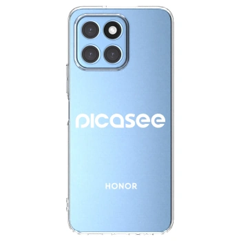 Picasee Honor X6 Hülle - Transparentes Silikon - Picasee - new logo - white