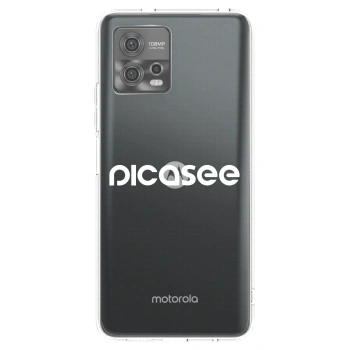Picasee Motorola Moto G72 Hülle - Transparentes Silikon - Picasee - new logo - white
