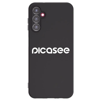 Picasee Samsung Galaxy A14 4G A145R Hülle - Schwarzes Silikon - Picasee - new logo - white