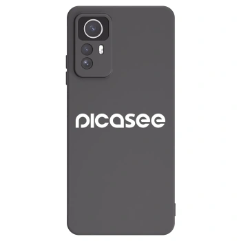 Picasee Xiaomi Redmi Note 12S Hülle - Schwarzes Silikon - Picasee - new logo - white