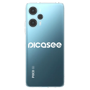 Picasee Xiaomi Poco F5 Hülle - Transparentes Silikon - Picasee - new logo - white