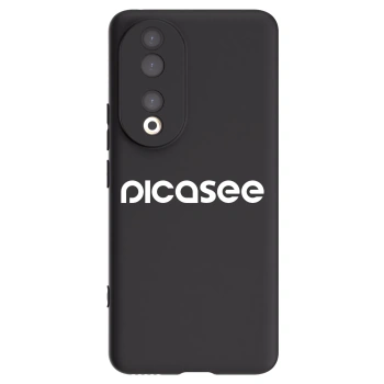 Picasee Honor 90 5G Hülle - Schwarzes Silikon - Picasee - new logo - white