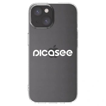 Picasee Apple iPhone 15 Hülle - Transparentes Silikon - Picasee - new logo - white