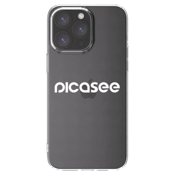 Picasee Apple iPhone 15 Pro Max Hülle - Transparentes Silikon - Picasee - new logo - white