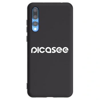 Picasee Huawei P20 Pro Hülle - Schwarzes Silikon - Picasee - new logo - white