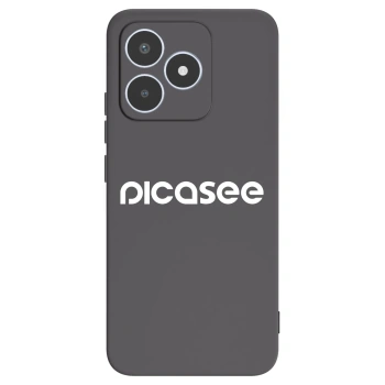 Picasee Realme C53 Hülle - Schwarzes Silikon - Picasee - new logo - white