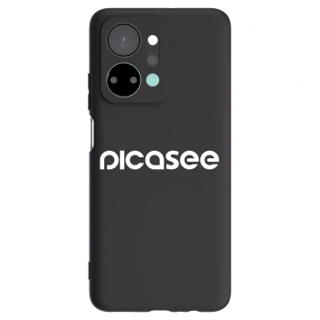 Picasee Honor X7a Hülle - Schwarzes Silikon - Picasee - new logo - white
