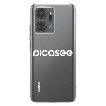 Picasee Honor X7a Hülle - Transparentes Silikon - Picasee - new logo - white
