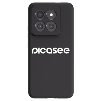 Picasee Xiaomi 14 Pro Hülle - Schwarzes Silikon - Picasee - new logo - white