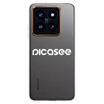 Picasee Xiaomi 14 Pro Hülle - Transparentes Silikon - Picasee - new logo - white