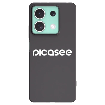Picasee Xiaomi Redmi Note 13 5G Hülle - Schwarzes Silikon - Picasee - new logo - white