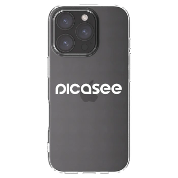 Picasee Apple iPhone 16 Pro Hülle - Transparentes Silikon - Picasee - new logo - white