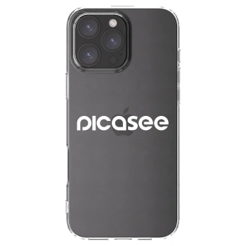 Picasee Apple iPhone 16 Pro Max Hülle - Transparentes Silikon - Picasee - new logo - white