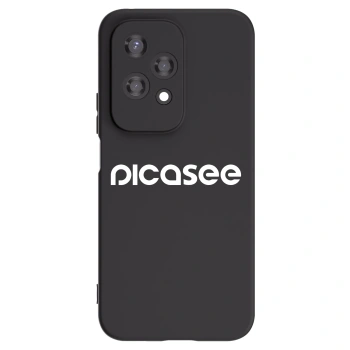 Picasee Honor 200 Lite Hülle - Schwarzes Silikon - Picasee - new logo - white