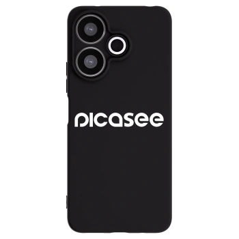 Picasee Xiaomi Redmi 13 4G Hülle - Schwarzes Silikon - Picasee - new logo - white