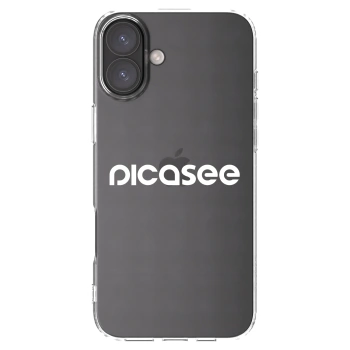 Picasee Apple iPhone 16 Plus Hülle - Transparentes Silikon - Picasee - new logo - white