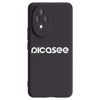 Picasee Honor 200 Pro 5G Hülle - Schwarzes Silikon - Picasee - new logo - white
