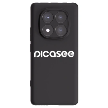 Picasee Xiaomi Redmi Note 14 Pro 5G Hülle - Schwarzes Silikon - Picasee - new logo - white