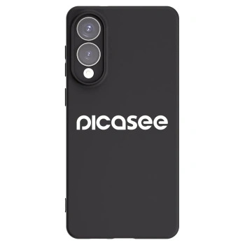 Picasee Samsung Galaxy S25 Edge 5G Hülle - Schwarzes Silikon - Picasee - new logo - white