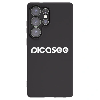 Picasee Samsung Galaxy S25 Ultra 5G Hülle - Schwarzes Silikon - Picasee - new logo - white