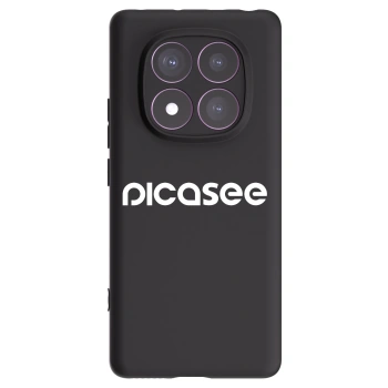 Picasee Xiaomi Redmi Note 14 Pro 4G Hülle - Schwarzes Silikon - Picasee - new logo - white
