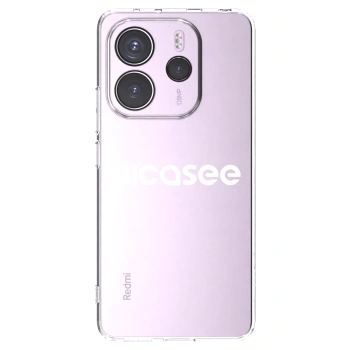 Picasee Xiaomi Redmi Note 14 4G Hülle - Transparentes Silikon - Picasee - new logo - white