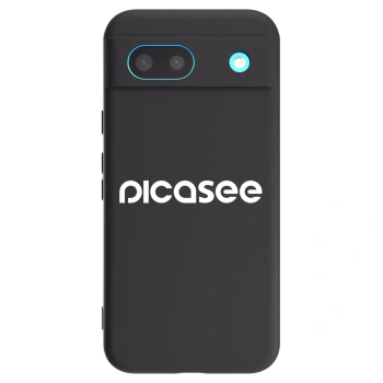Picasee Google Pixel 8a Hülle - Schwarzes Silikon - Picasee - new logo - white