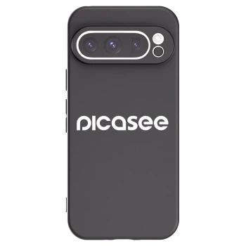 Picasee Google Pixel 9 Pro Hülle - Schwarzes Silikon - Picasee - new logo - white