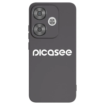 Picasee Xiaomi Poco F6 Hülle - Schwarzes Silikon - Picasee - new logo - white