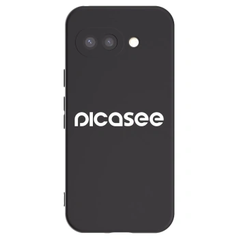Picasee Google Pixel 9a Hülle - Schwarzes Silikon - Picasee - new logo - white