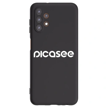 Picasee Samsung Galaxy A13 5G Hülle - Schwarzes Silikon - Picasee - new logo - white