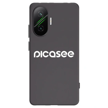 Picasee Xiaomi Poco F7 5G Hülle - Schwarzes Silikon - Picasee - new logo - white