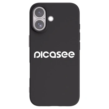 Picasee Apple iPhone 17 Hülle - Schwarzes Silikon - Picasee - new logo - white