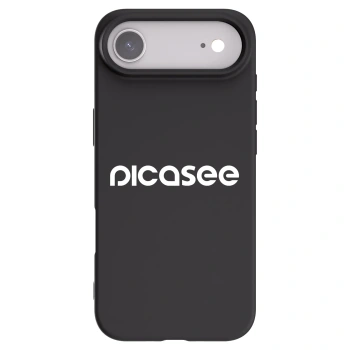 Picasee Apple iPhone Air Hülle - Schwarzes Silikon - Picasee - new logo - white
