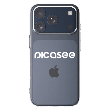 Picasee Apple iPhone 17 Pro Hülle - Transparentes Silikon - Picasee - new logo - white