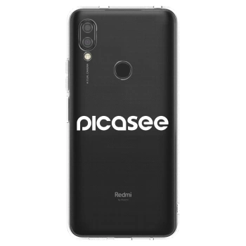 Picasee Xiaomi Redmi 7 Hülle - Transparentes Silikon - Picasee - new logo - white