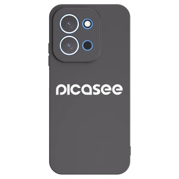 Picasee Xiaomi Redmi 15C 4G Hülle - Schwarzes Silikon - Picasee - new logo - white