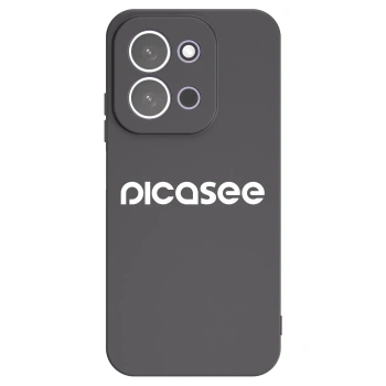 Picasee Xiaomi Redmi 15C 5G Hülle - Schwarzes Silikon - Picasee - new logo - white