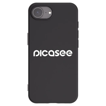 Picasee Apple iPhone 17e Hülle - Schwarzes Silikon - Picasee - new logo - white