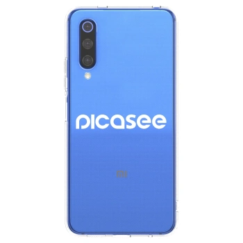 Picasee Xiaomi Mi 9 SE Hülle - Transparentes Silikon - Picasee - new logo - white