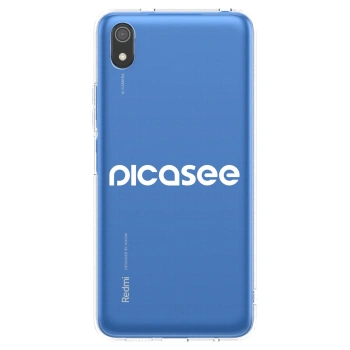 Picasee Xiaomi Redmi 7A Hülle - Transparentes Silikon - Picasee - new logo - white