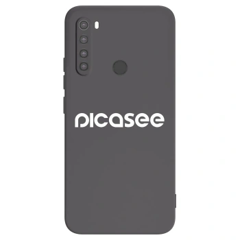 Picasee Xiaomi Redmi Note 8 Hülle - Schwarzes Silikon - Picasee - new logo - white