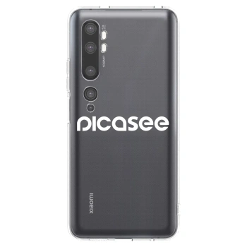 Picasee Xiaomi Mi Note 10 (Pro) Hülle - Transparentes Silikon - Picasee - new logo - white
