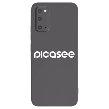 Picasee Samsung Galaxy S20 G980F Hülle - Schwarzes Silikon - Picasee - new logo - white