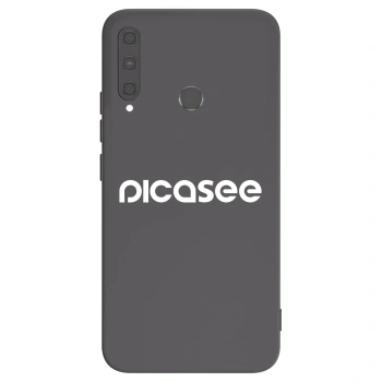 Picasee Huawei P40 Lite E Hülle - Schwarzes Silikon - Picasee - new logo - white