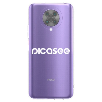 Picasee Xiaomi Poco F2 Pro Hülle - Transparentes Silikon - Picasee - new logo - white