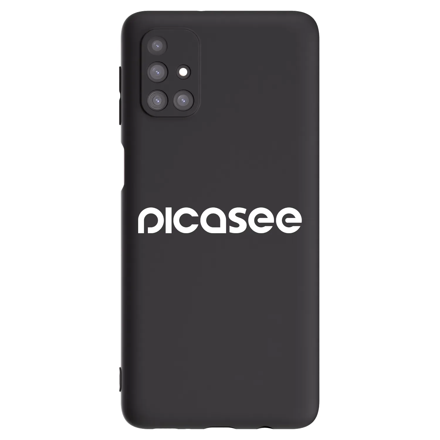 Picasee Samsung Galaxy M31s Hülle - Schwarzes Silikon - Picasee - new logo - white