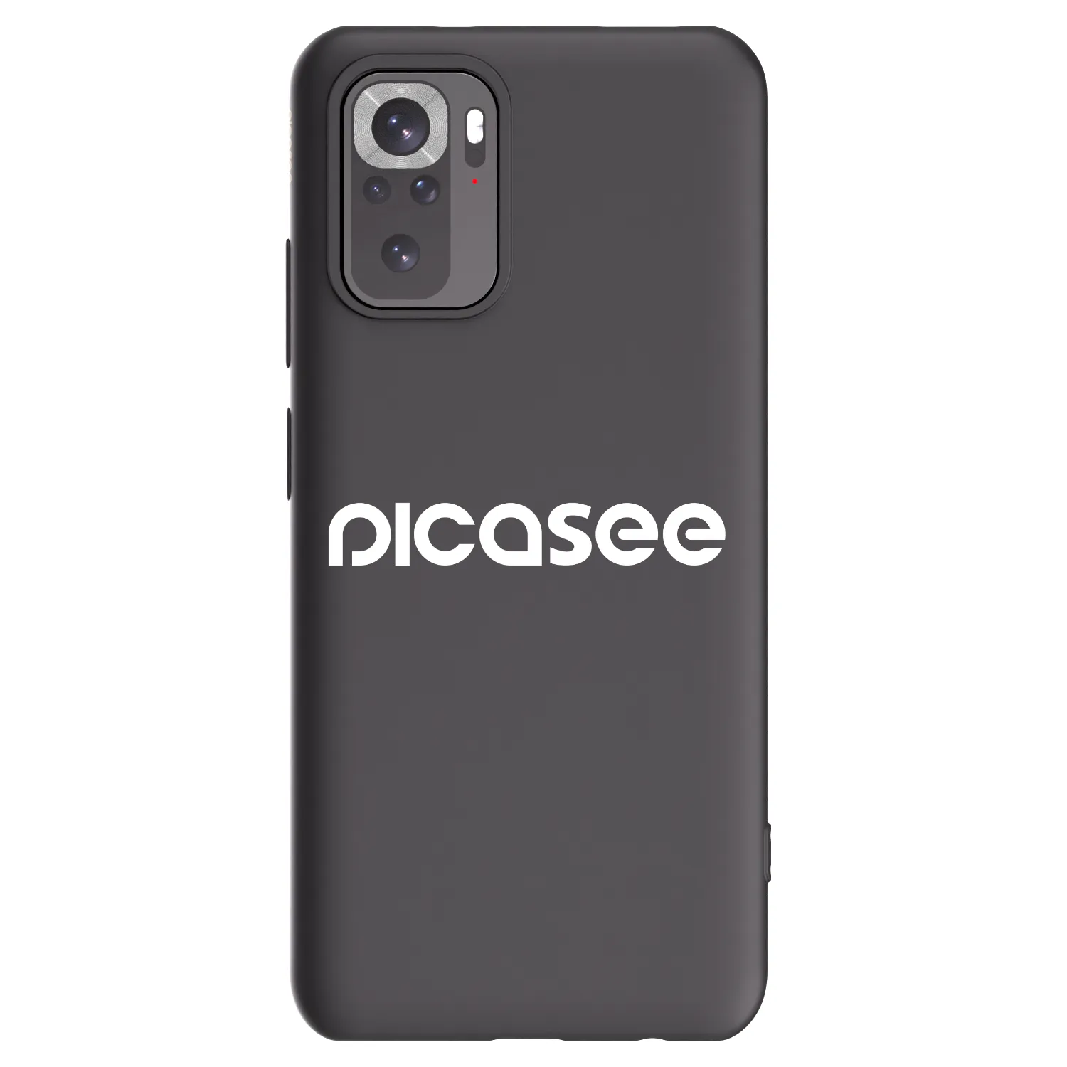 Picasee Xiaomi Redmi Note 10 Hülle - Schwarzes Silikon - Picasee - new logo - white